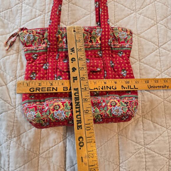 Vintage Vera Bradley Red Provincial Floral Shoulder Bag Retired Cottagecore READ - Picture 14 of 16